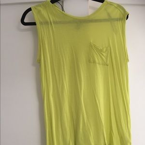 Greenish yellow sleeveless shirt (new!)